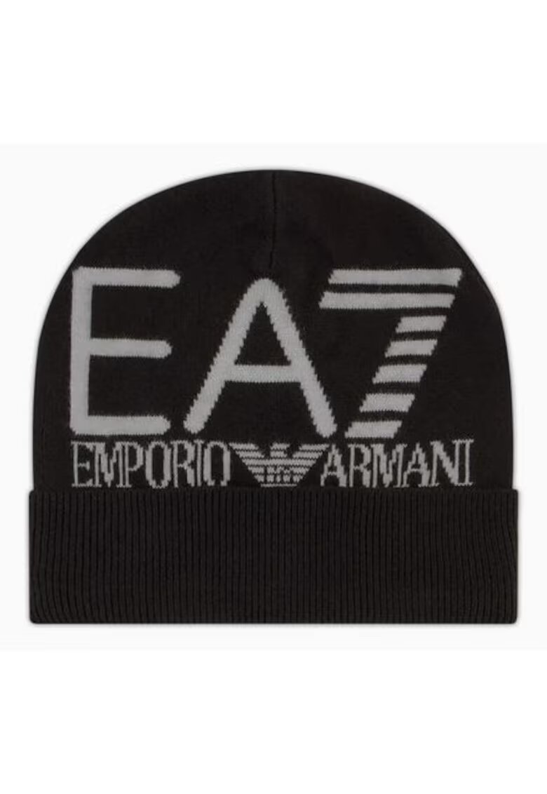 EA7 Caciula barbati - Emporio Armani - model 7X00006AF11994 MC041 - acril - neagra - marimea