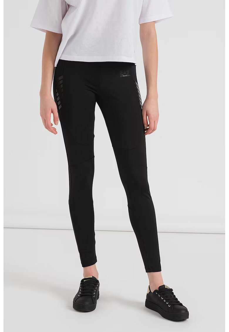EA7 Colanti crop cu talie medie