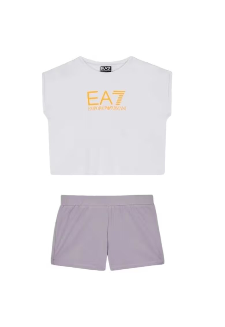 EA7 Compleu GIRL T-SUIT TEE SHORTS KIT-7G000070-AF12503-MA024