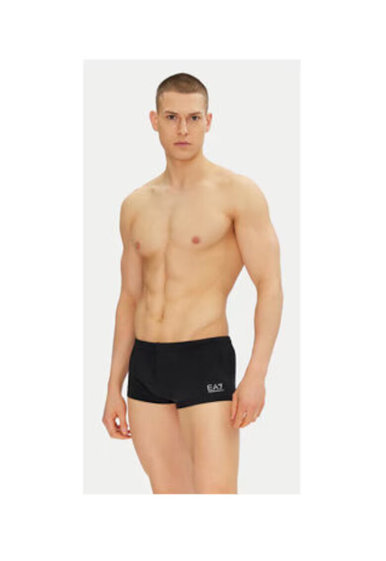 EA7 Costum de baie barbati - Emporio Armani - negru - 80% poliamida - 20% elastan -