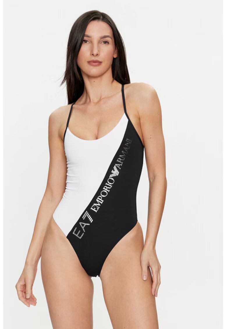 EA7 Costum de baie dama - Emporio Armani 303540173 - Poliester - Alb - Alb