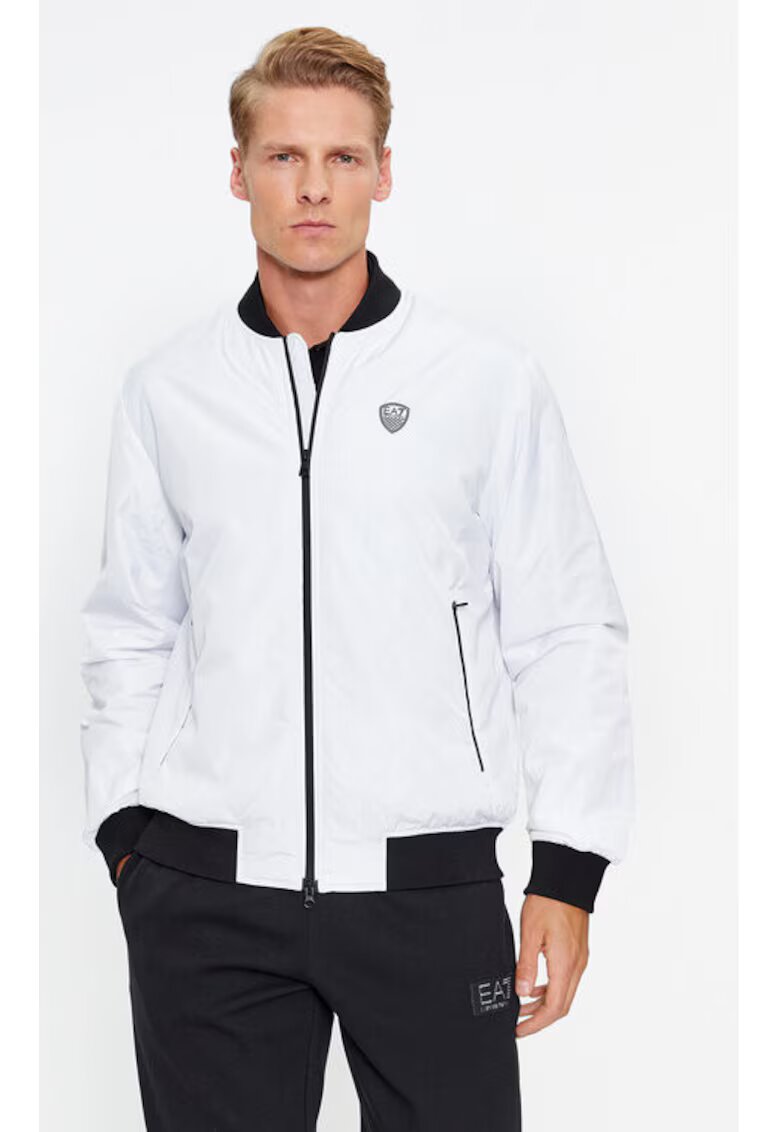 EA7 Geaca barbati - Emporio Armani 303081256 - Poliester - Alb - Alb