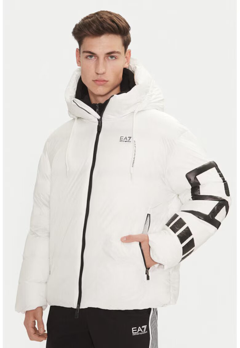 EA7 Geaca barbati - Emporio Armani 304211843 - Poliamida - Alb - Alb