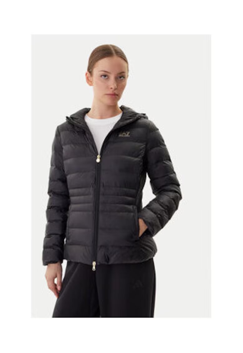 EA7 Geaca de iarna - Emporio Armani neagra - poliamida