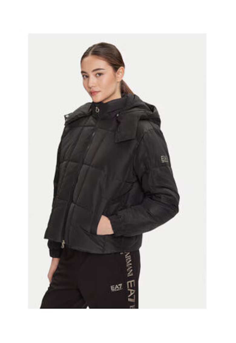EA7 Geaca de iarna - Emporio Armani neagra - poliester