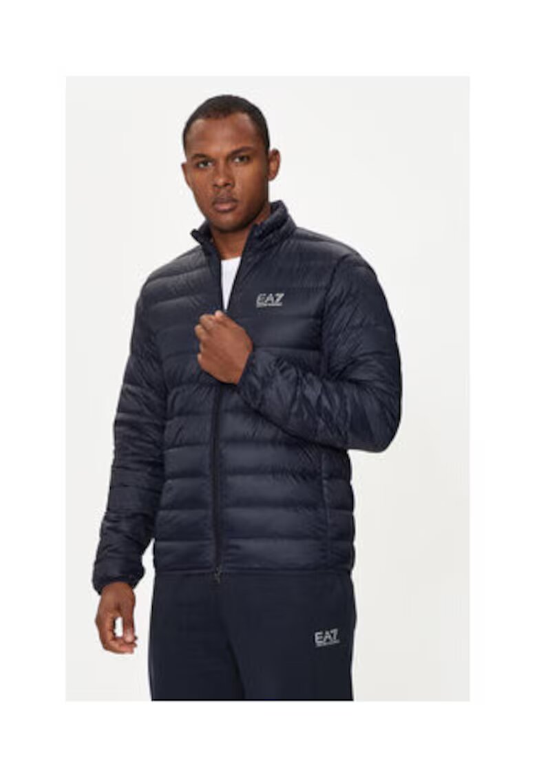 EA7 Geaca de puf barbati - Emporio Armani bleumarin - 100% poliamida -