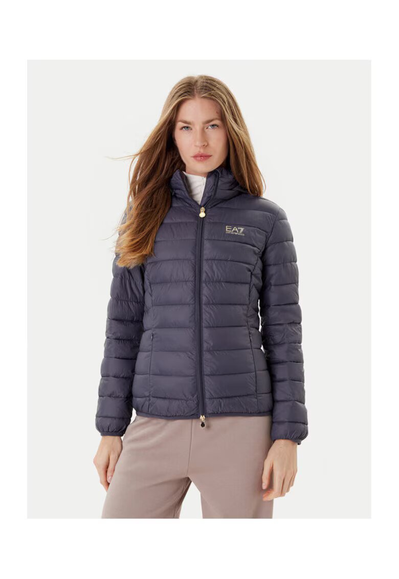 EA7 Geaca de tranzitie - Emporio Armani gri - poliamida