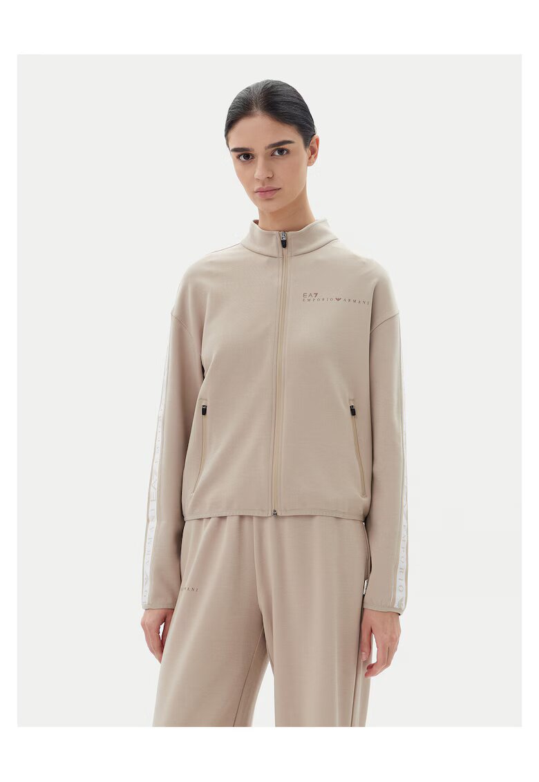 EA7 Hanorac dama gama Emporio Armani - bej -