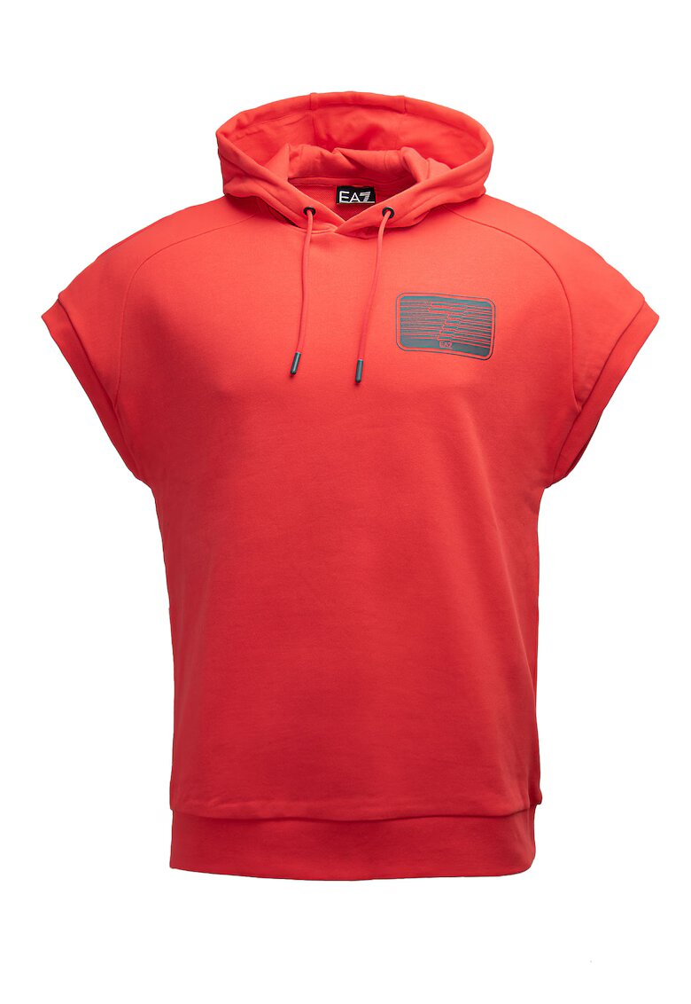EA7 Hanorac Emporio Armani rosu - bumbac - Rosu