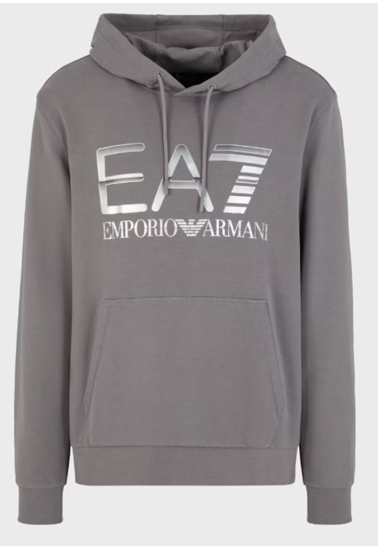 EA7 Hanorac pentru barbati - Bumbac - Gri - Gri