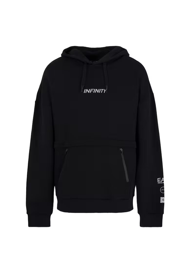 EA7 Hanorac pentru Drumetie - 3DPM26-PJSAZ-1200 - Negru - Negru