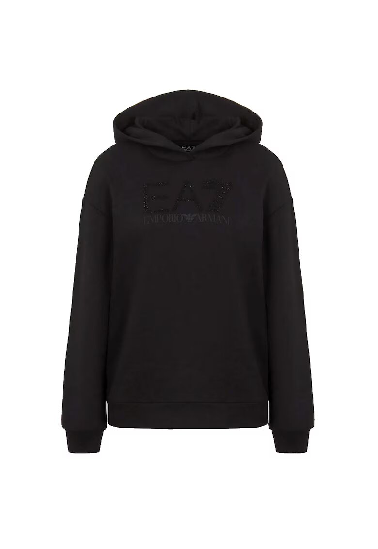 EA7 Hanorac W HOODIE RN FANCY STRASS - 6RTM31-TJRRZ-1200 - Femei - Negru - Negru