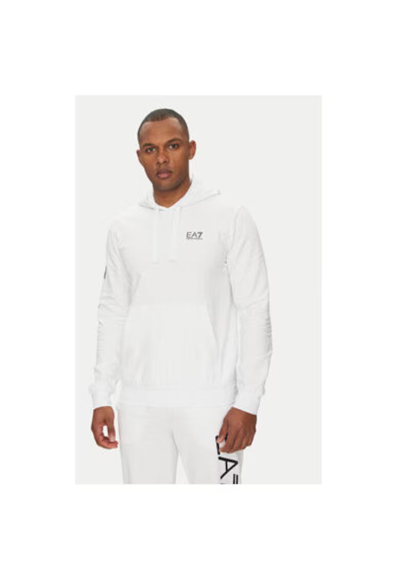 EA7 Hanorc barbati Emporio Armani - 7M000569 AF13512 - Bumbac - Alb - Alb