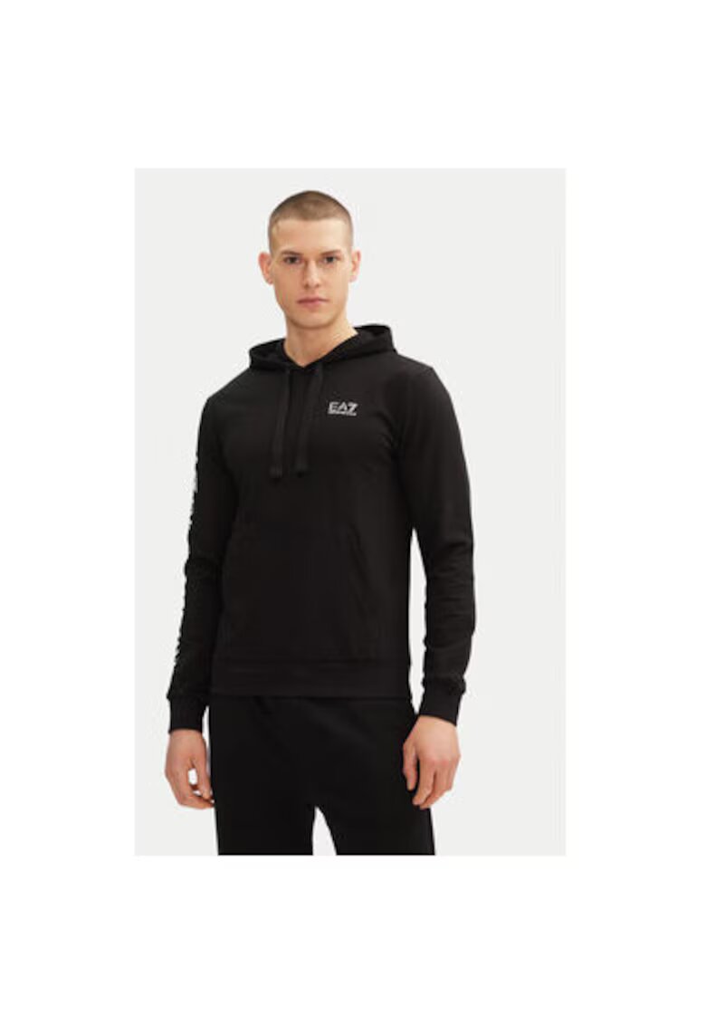 EA7 Hanorc barbati Emporio Armani - 7M000569 AF13512 - Bumbac - Negru - Negru