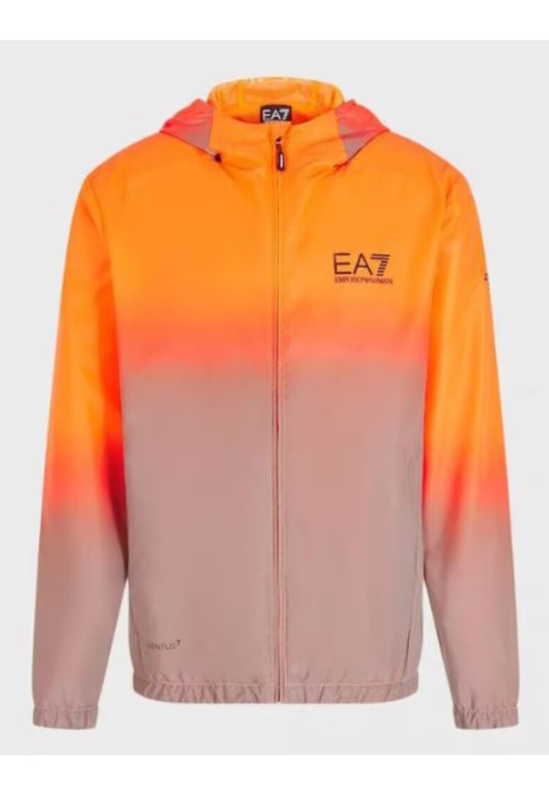 EA7 Jacheta barbati - Emporio Armani Poliester - Portocaliu - Portocaliu