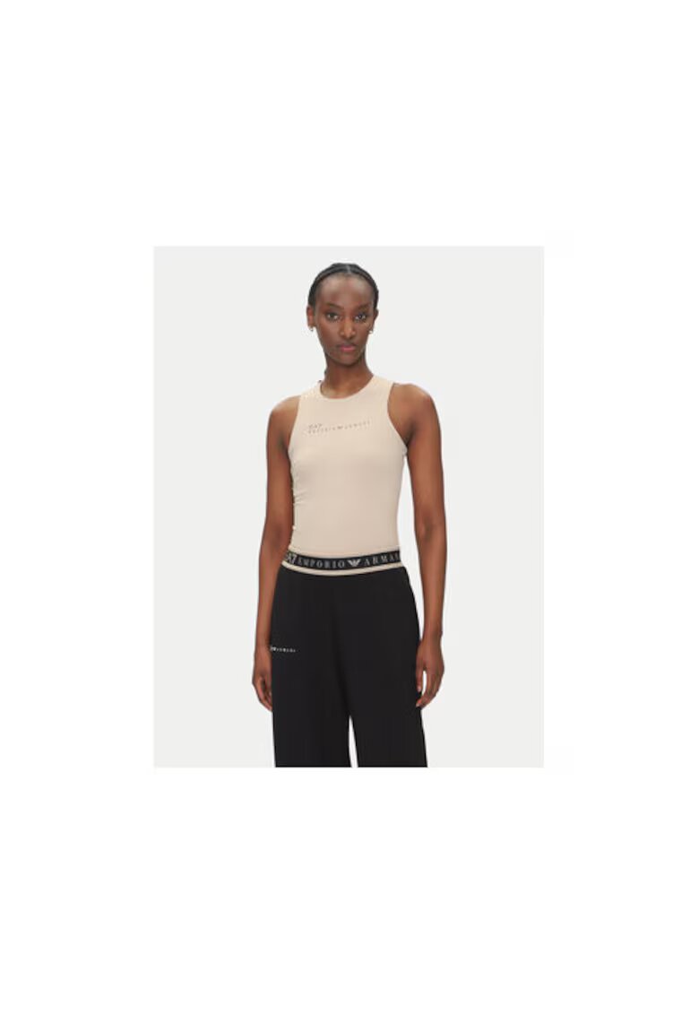 EA7 Maiou sport dama - Emporio Armani bej - poliamida - elastan -