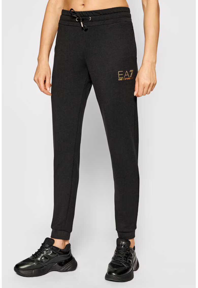 EA7 Pantaloni dama - Emporio Armani 208023351 - Poliester/Viscoza - XS INTL - Negru