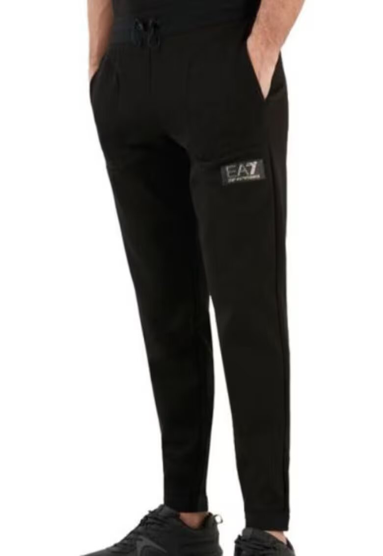 EA7 Pantaloni de trening cu detaliu logo -