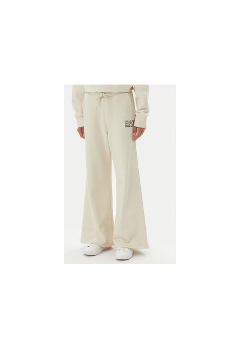 EA7 Pantaloni de trening dama Emporio Armani - 7W000106 AF12473 - Bumbac/Poliester - Bej - Bej