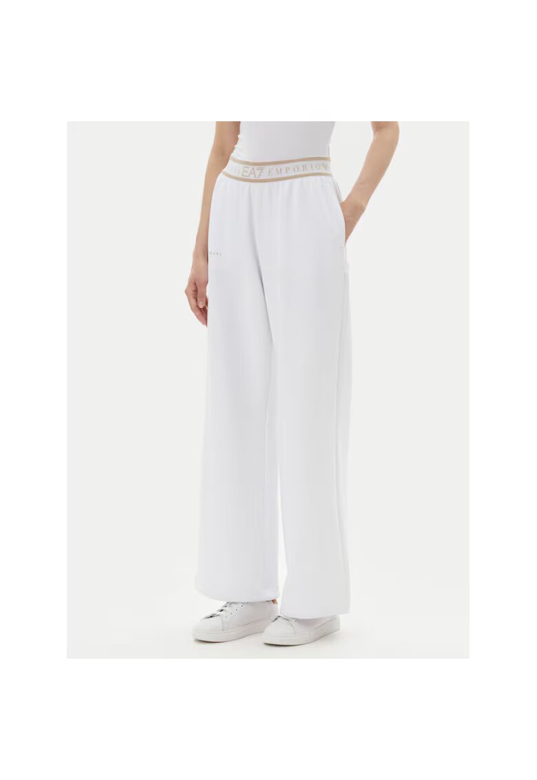 EA7 Pantaloni de trening dama Emporio Armani - 7W000281 AF12501 - Poliester/Bumbac - Bej - Bej