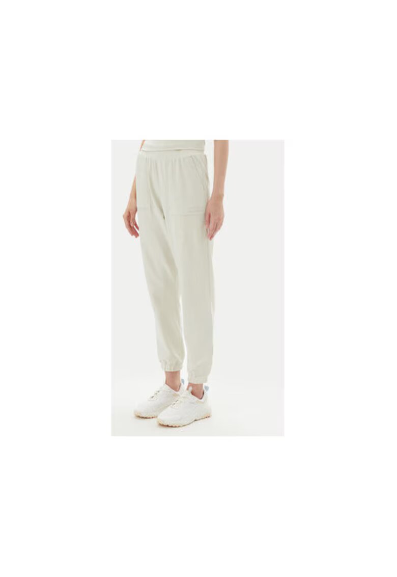EA7 Pantaloni de trening dama Emporio Armani - 7W000480 AF13135 - Bumbac/Elastan - Bej - Bej