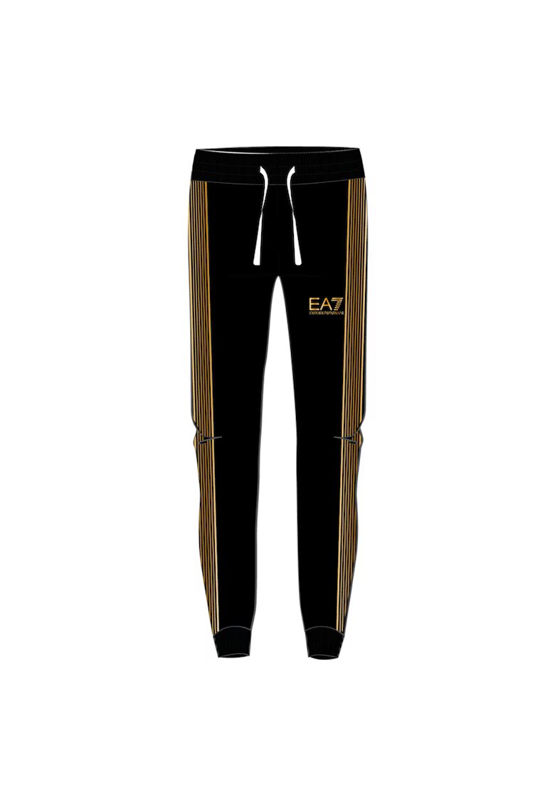 EA7 Pantaloni pentru Barbati - m pants ch br - 6DPP69-PJ9FZ-0200 - Negru - Negru