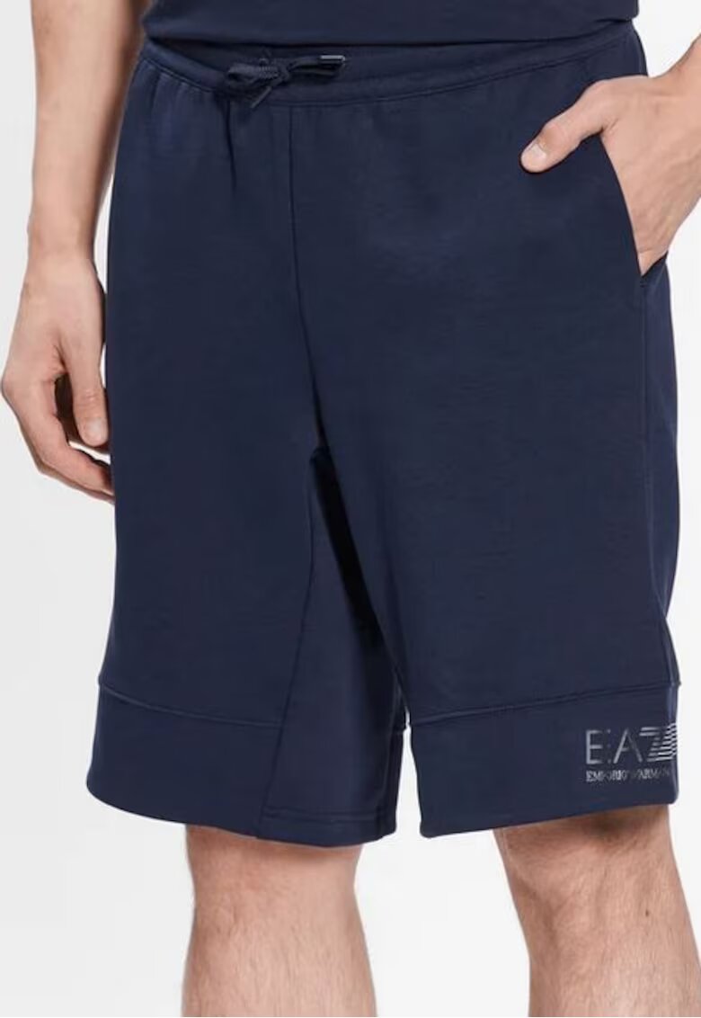 EA7 Pantaloni scurti bermude cu snur -