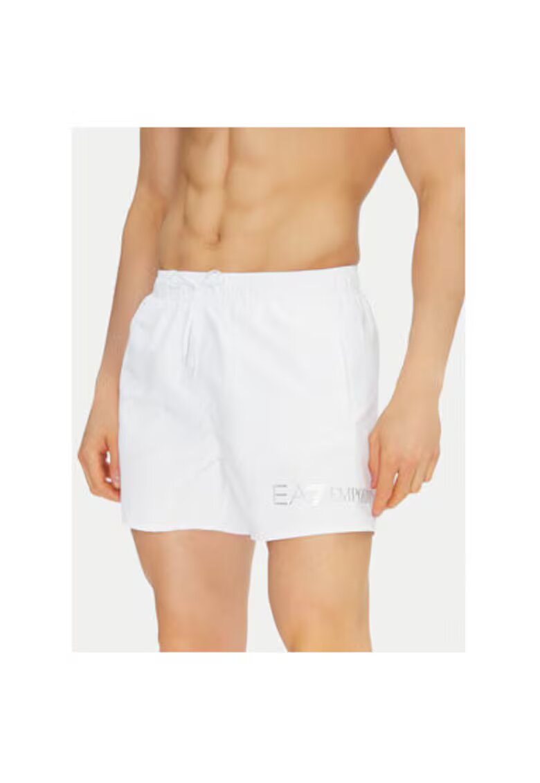 EA7 Pantaloni scurti de baie barbati Emporio Armani - 7M000519 AF13049 - Poliester - Alb - Alb