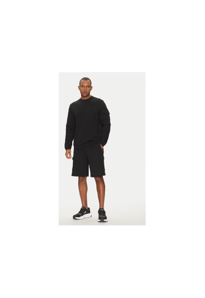EA7 Pantaloni scurti sport barbati Emporio Armani - 7M000326 AF12660 - Bumbac/Elastan - 2XL INTL - Negru