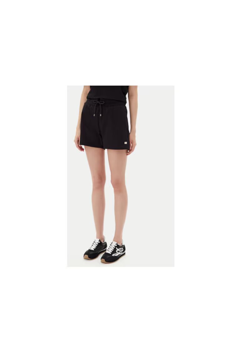 EA7 Pantaloni scurti sport dama Emporio Armani - 7W000079 AF13135 - Bumbac/Elastan - Negru - Negru