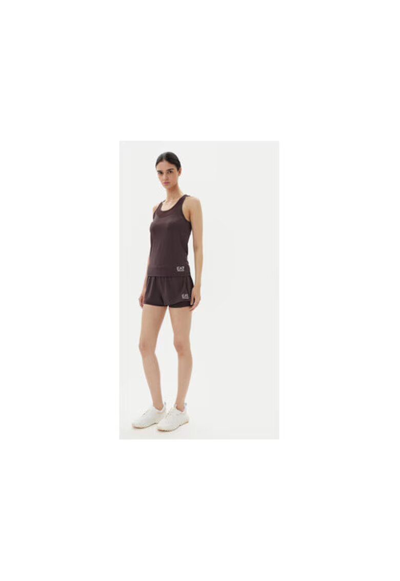 EA7 Pantaloni scurti sport dama Emporio Armani - 7W000240 AF13662 - Poliester - Maro - Maro