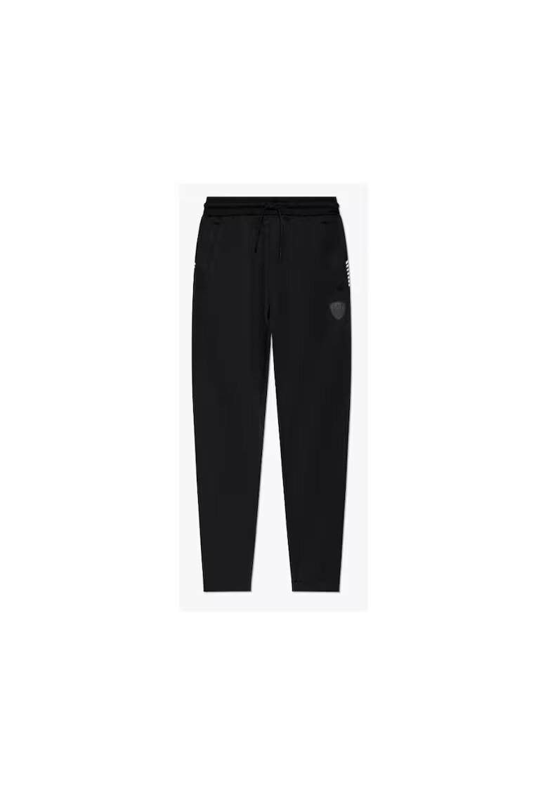 EA7 Pantaloni sport barbati Emporio Armani - negru - poliester-bumbac
