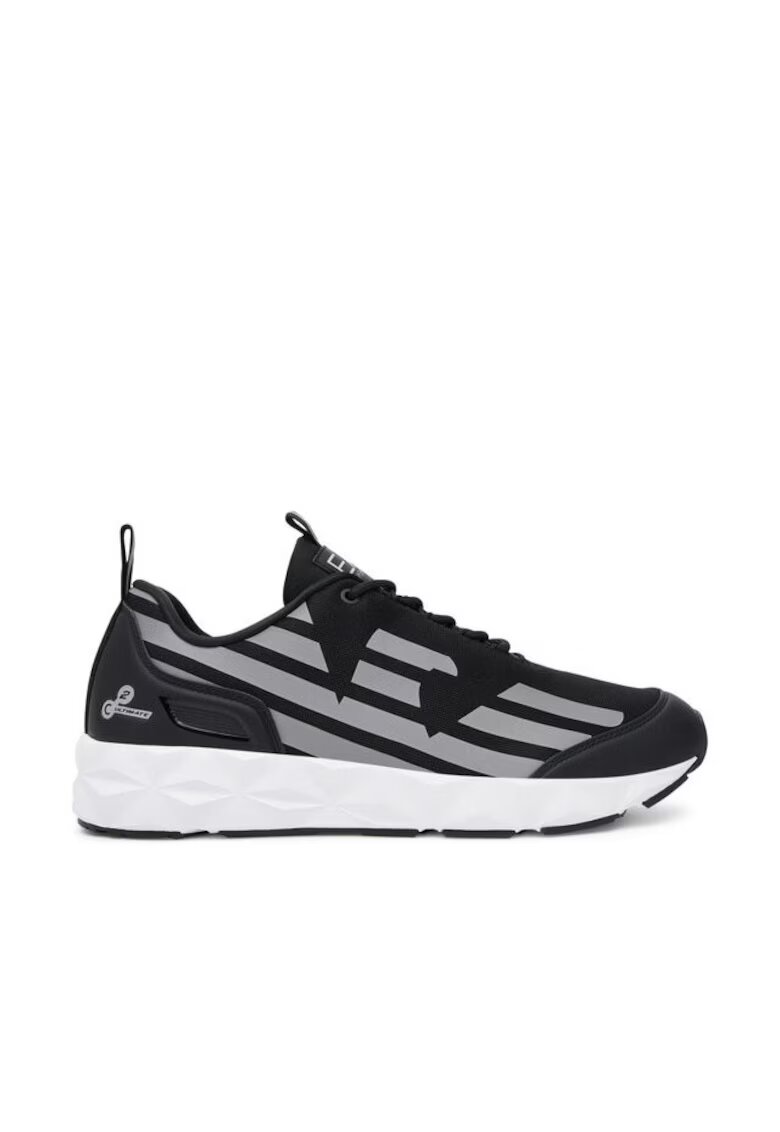 EA7 Pantofi sport barbati - X8X217 XK433 - Emporio Armani - Textil - Negru - Negru