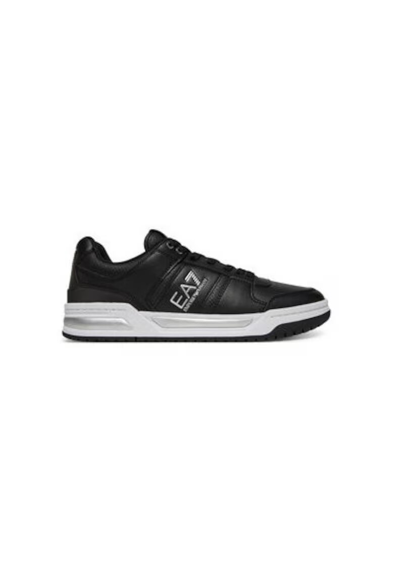 EA7 Pantofi sport barbati - X8X234 XK422 - Emporio Armani - Piele naturala - Negru