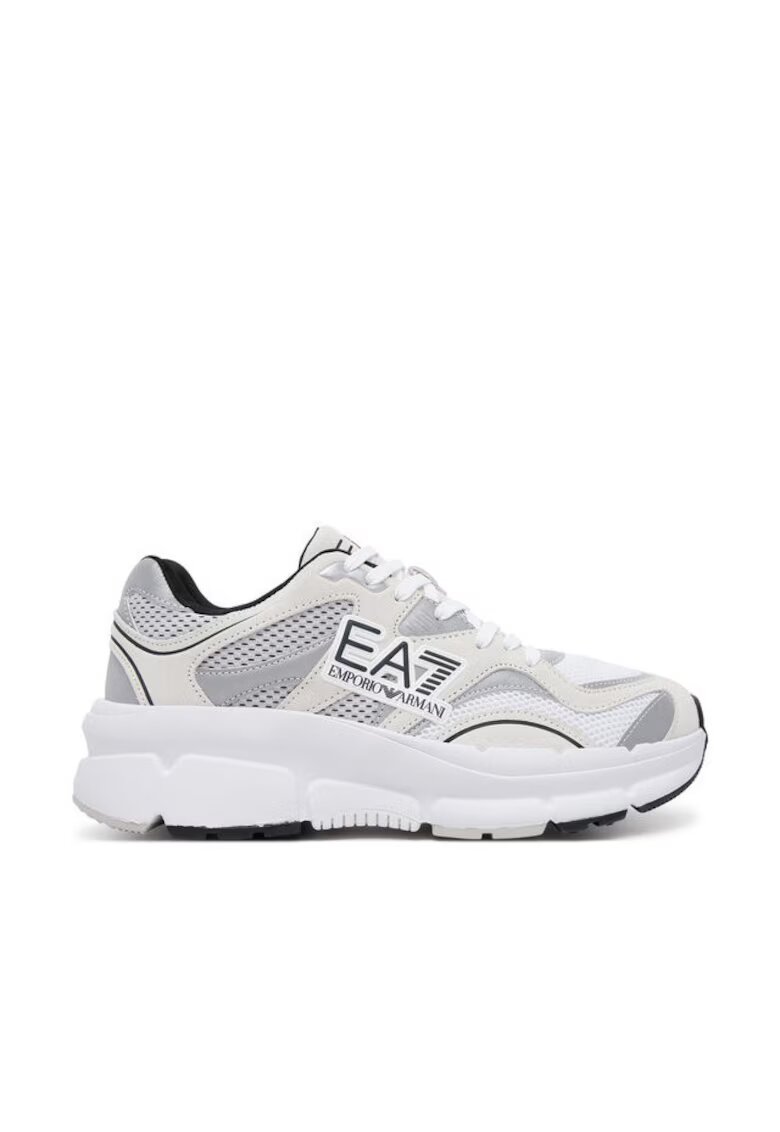 EA7 Pantofi sport barbati - X8X237 XK425 - Emporio Armani - Textil - Alb