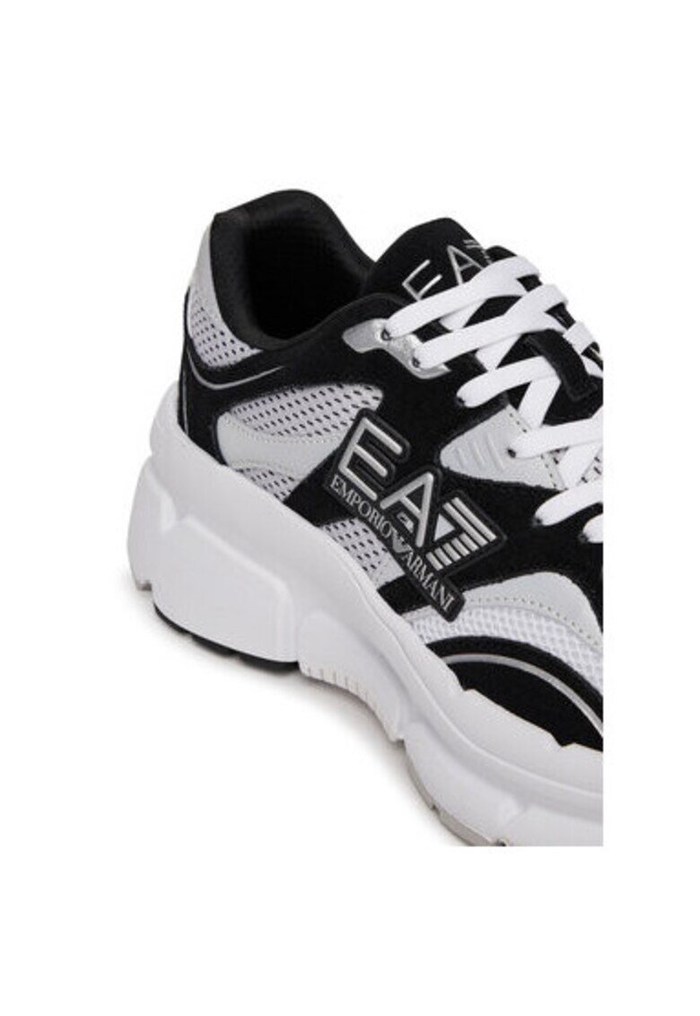 EA7 Pantofi sport barbati - X8X237 XK425 - Emporio Armani - Textil - Alb - Alb