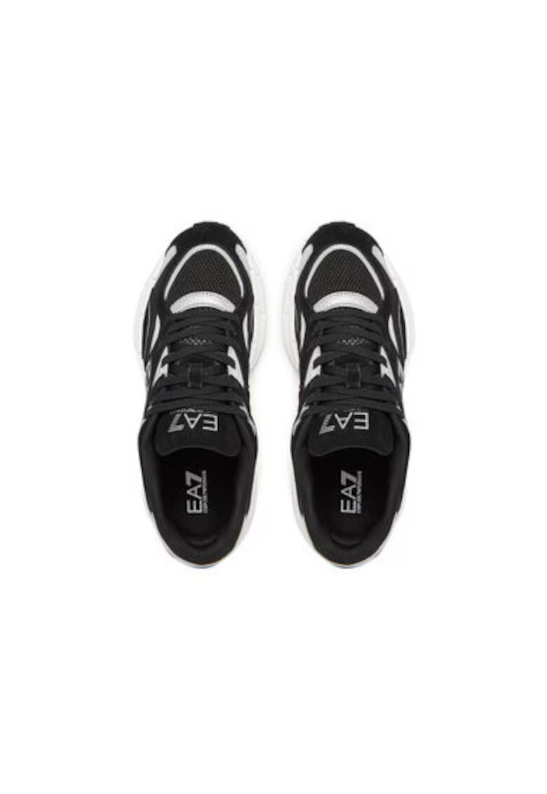 EA7 Pantofi sport barbati - X8X237 XK425 - Emporio Armani - Textil - Negru - Negru