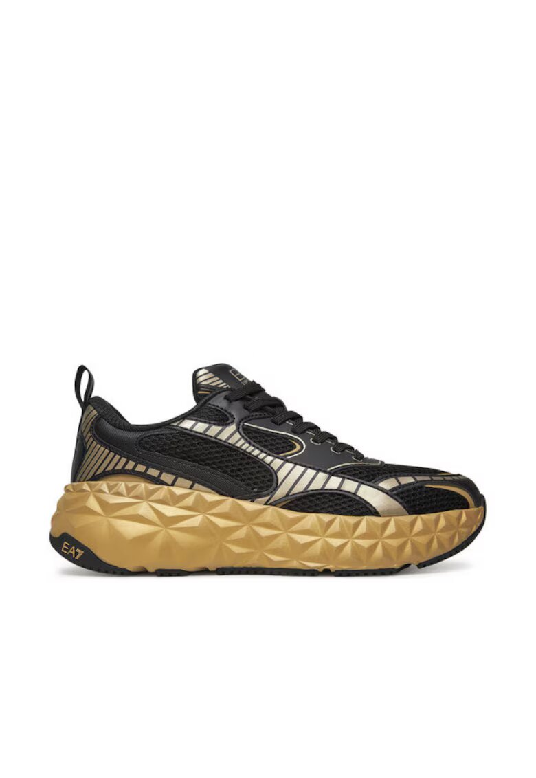 EA7 Pantofi sport barbati - X8X238 XK431 - Emporio Armani - Piele ecologica - Negru