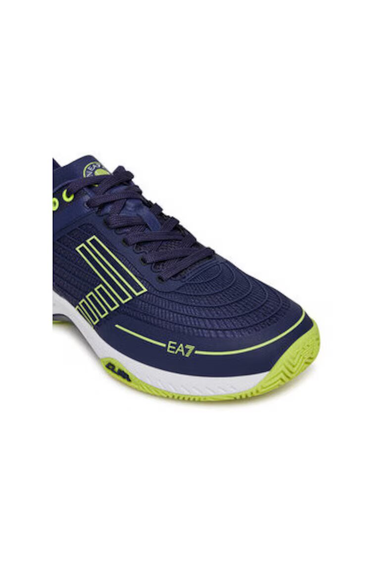 EA7 Pantofi sport barbati - X8X242 XK438 - Emporio Armani - Piele ecologica - Bleumarin