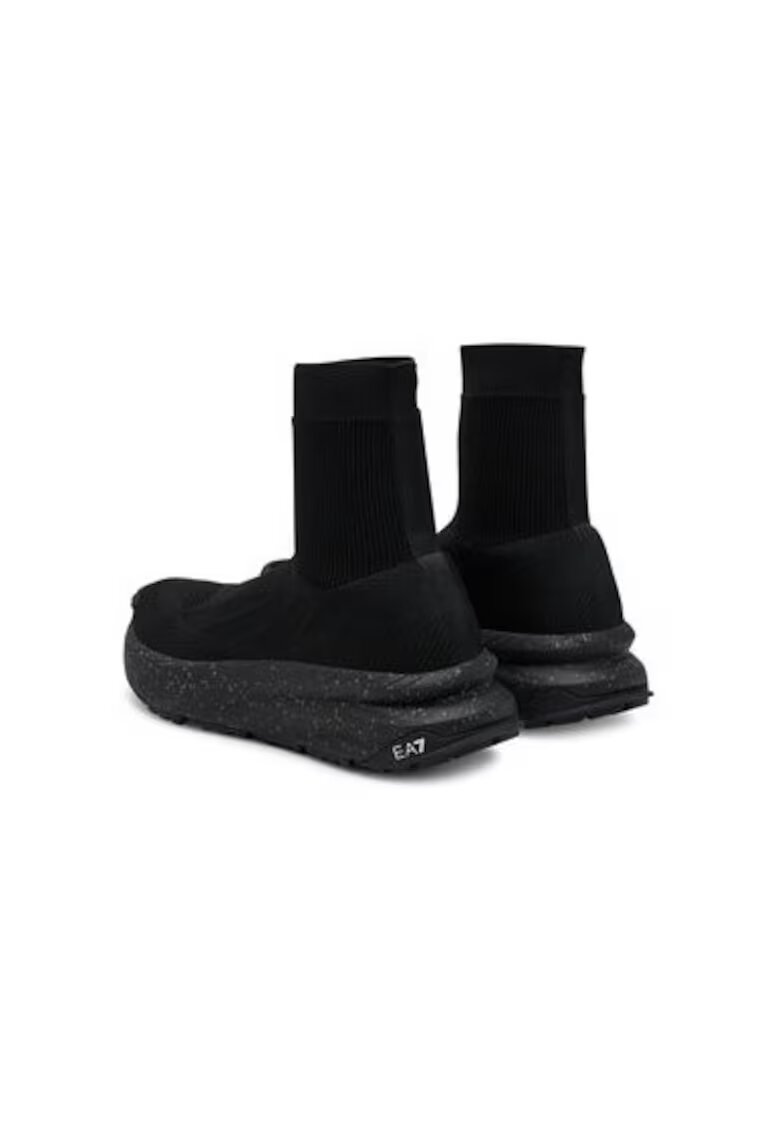 EA7 Pantofi sport barbati - X8Z057 XK430 - Emporio Armani - Textil - Negru - Negru