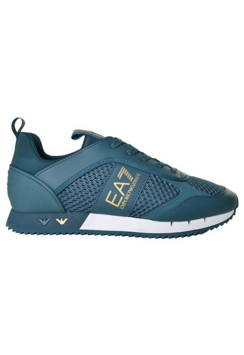 EA7 Pantofi sport cu insertii de plasa si detaliu logo -