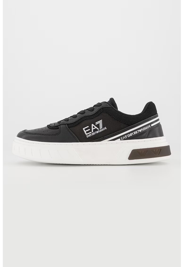 EA7 Pantofi sport cu insertii textile - Negru
