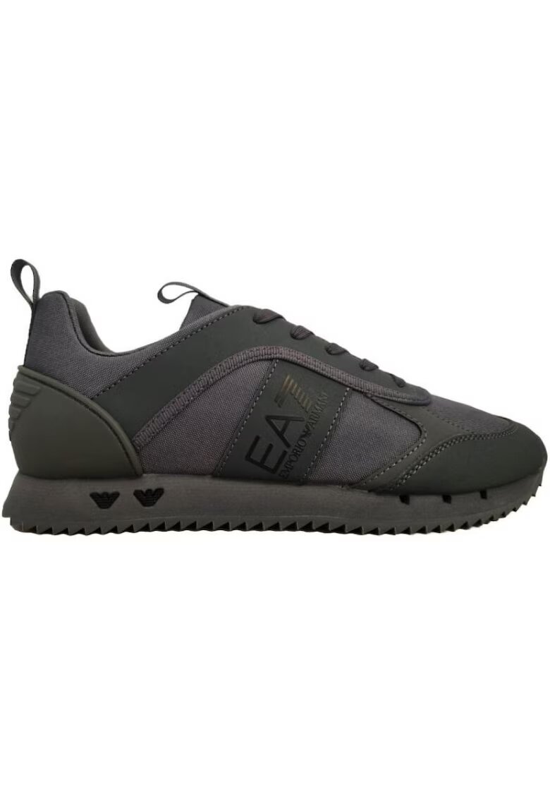 EA7 Pantofi sport pentru Barbati - Black White Cordura - X8X027-XK219-Q748 - Gri - Gri