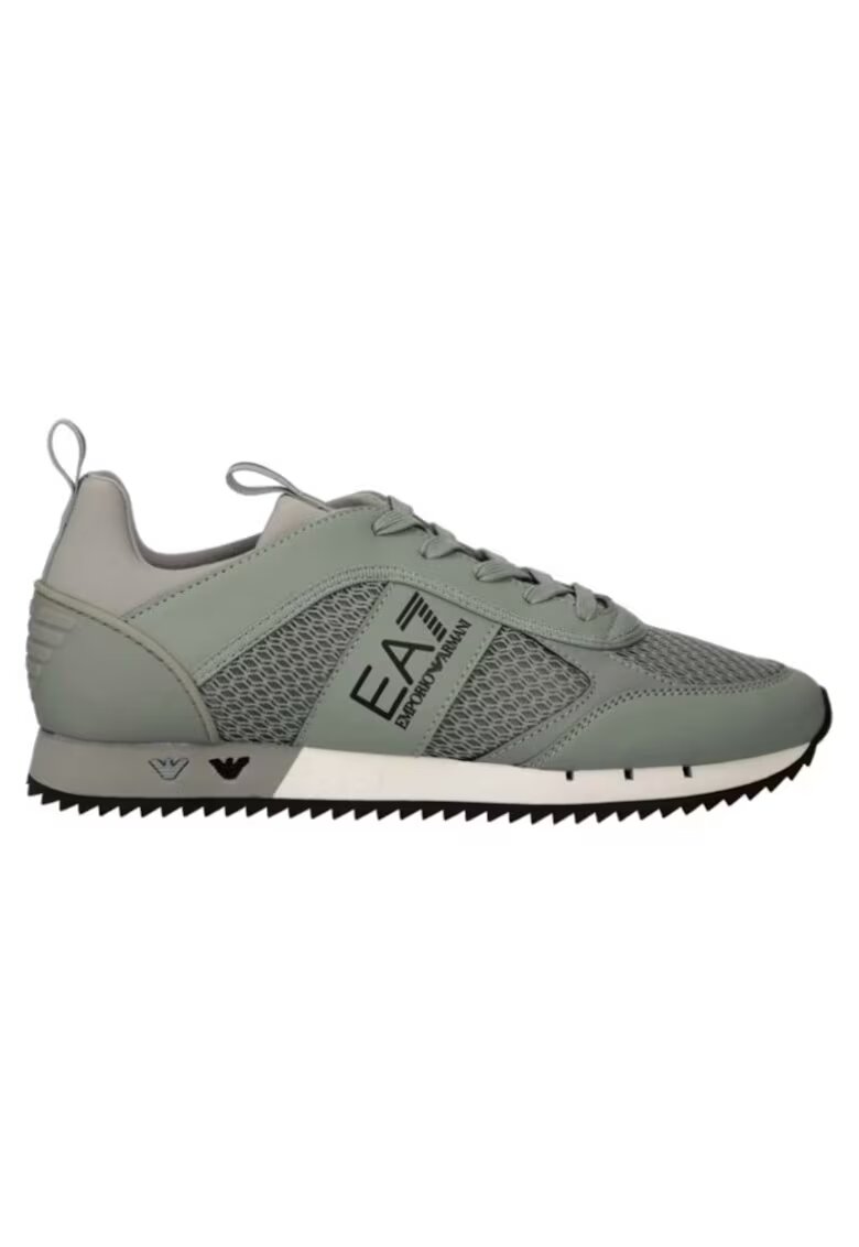 EA7 Pantofi sport pentru Barbati - black white laces - X8X027-XK050-T531 - Gri - Gri