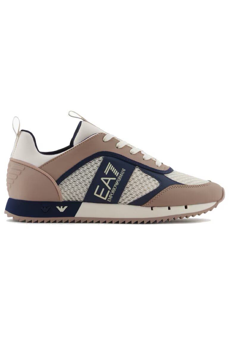 EA7 Pantofi sport pentru Barbati - black white laces - X8X027-XK050-T990 - Gri