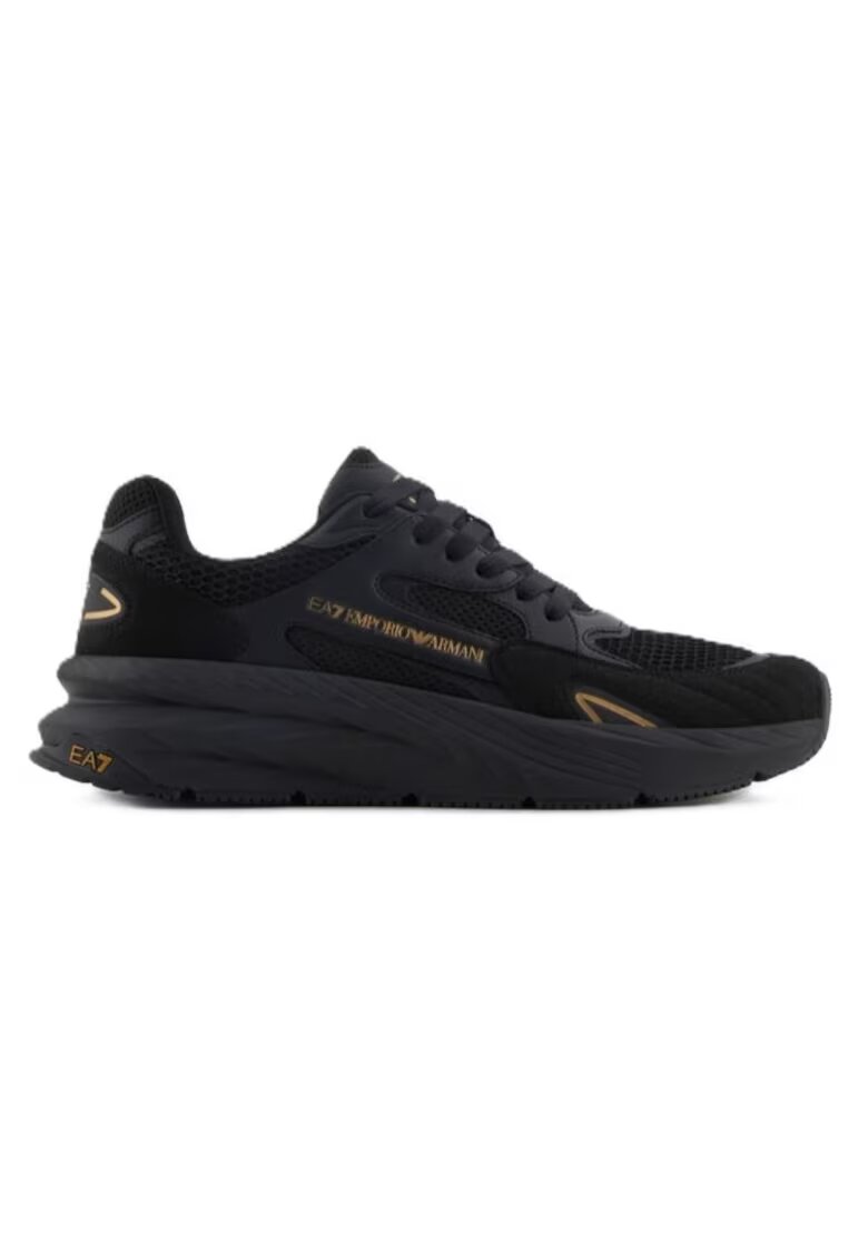 EA7 Pantofi sport pentru Barbati - crusher sonic mix - X8X178-XK382-M701 - Negru - Negru