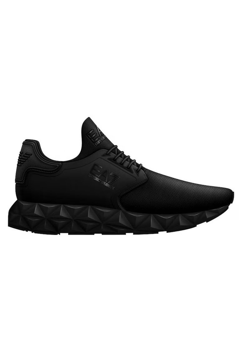 EA7 Pantofi sport pentru Barbati - Ultimate C2 Kombat Derby - X8X123-XK300-R641 - Negru - Negru