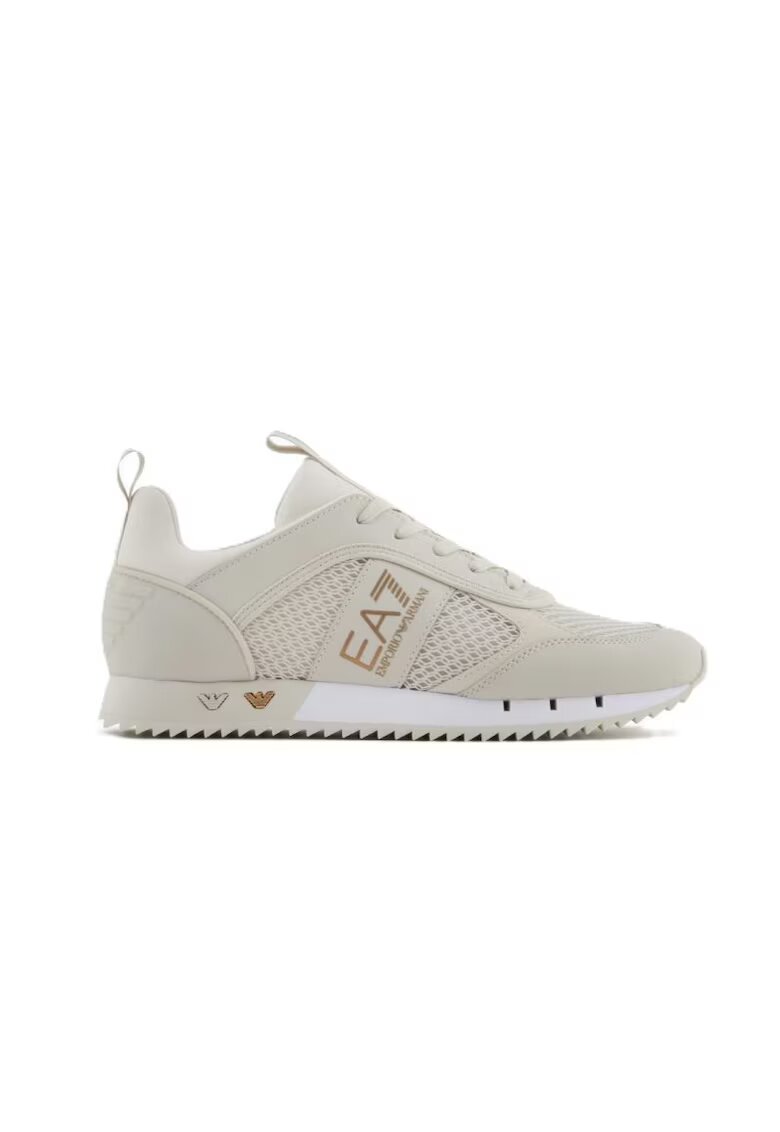 EA7 Pantofi sport pentru Femei - black white laces - X8X027-XK050-U453 - Argintiu - Argintiu