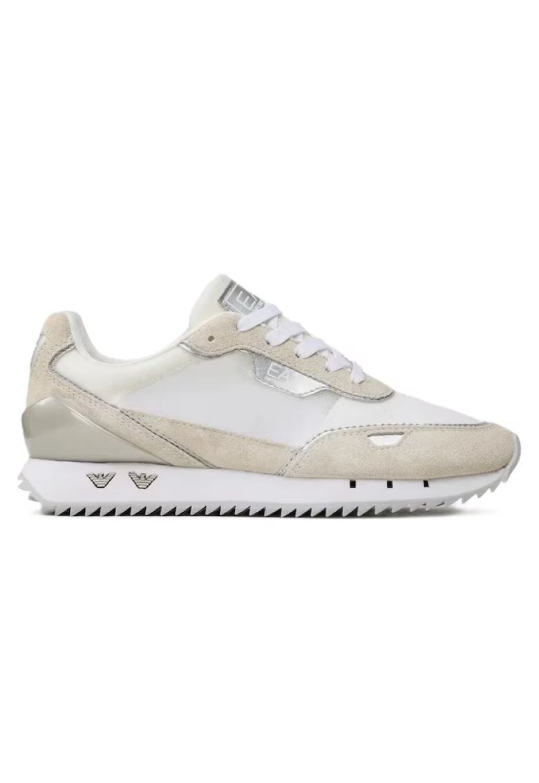 EA7 Pantofi sport pentru Femei - Black White Woman - X7X008-XK327-M696 - Alb - Alb