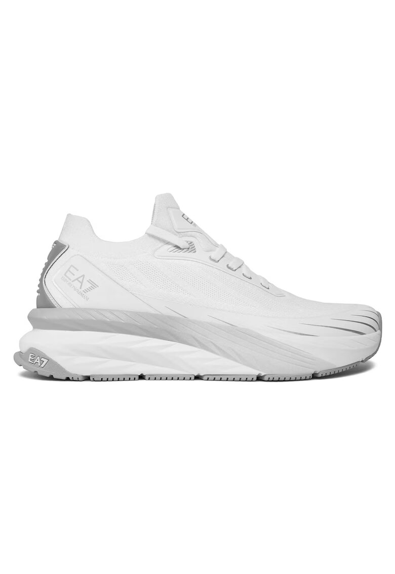 EA7 Pantofi sport pentru Femei - crusher sonic knit - X8X176-XK377-M696 - Alb - Alb